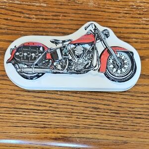 Harley-Davidson Silver Metal Logo Tin with Black Emblem